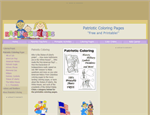 Tablet Screenshot of patrioticcoloringpages.com